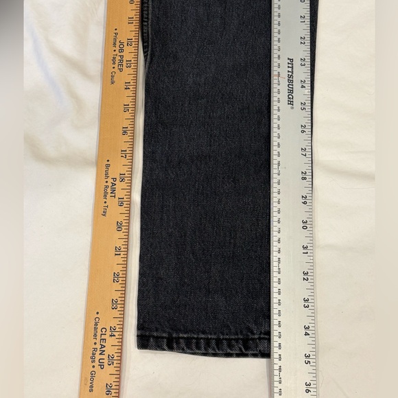 Everlane 90s Cheeky Jean Size 25 Ankle Black Organic Cotton Straight Leg Denim - Picture 11 of 16